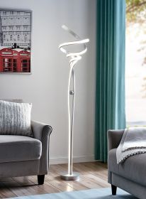 Munich LED Silver 63" Floor Lamp // Dimmable