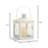 Mini White Lantern - Decorative Candle Holder for Home Decor and Events