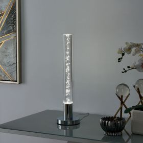 Acrylic Cylinder with Touch Switch Table Lamp // 1 Light