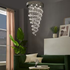 Crystal Double Helix Chandelier // 7 Lights