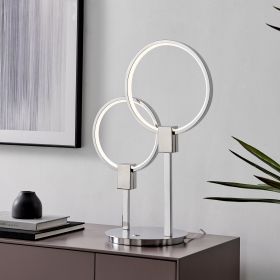 Hong Kong LED Tall Table Lamp //  Chrome