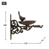 Wall Mounted Ornate  Cast Iron Bird Feeder