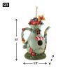 Charming Tall Teapot Birdhouse for Garden Decor