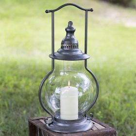 Gun Metal Steeple Lantern - Stylish Outdoor Lighting Decor