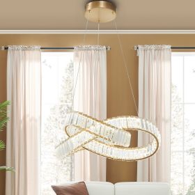 Richmond Brushed Gold Chandelier