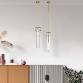 Zeus 1 LED Light Pendant // Crystal & Gold