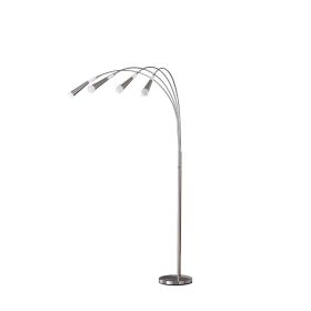 72" Kiery 4 Arm Aluminum Led Arc Floor Lamp