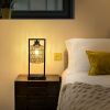 Farmhouse Rattan Table Lamps Set of 2