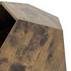 25.98'' Shaped Modern Pet Furniture Cat Kennel Side Table MDF Multi-Purpose Furniture Antique Wood Color