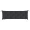 Garden Bench Cushion Black 59.1"x19.7"x2.8" Oxford Fabric