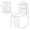 Wall Mount Desk Cabinet-White