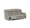 Denali Faux Leather Upholstered Sofa Made With Wood Finished in Gray