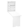 Wall Mount Desk Cabinet-White