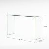 CONSOLE TABLE 12MM TEMPERED BENT GLASS