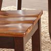 Captivating Side Chair - Cordovan Cherry Finish, Ladder Back - Optimal Comfort, Farmhouse or Style-Blending Environments, Set of 2 Chairs