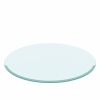 32" Inch Round Tempered Glass Table Top Clear Glass 2/5 Inch Thick Beveled Polished Edge