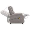 322464 Massage Recliner Light Grey Fabric (AU/US only)