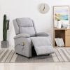 322464 Massage Recliner Light Grey Fabric (AU/US only)