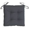 Chair Cushions 4 pcs Anthracite 15.7"x15.7"x2.8" Oxford Fabric