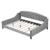 Modern Luxury Tufted Button Daybed, Full, Gray (Old SKU: SM001009AAE)