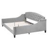 Modern Luxury Tufted Button Daybed, Full, Gray (Old SKU: SM001009AAE)