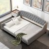 Modern Luxury Tufted Button Daybed, Full, Gray (Old SKU: SM001009AAE)