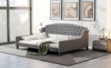 Modern Luxury Tufted Button Daybed, Full, Gray (Old SKU: SM001009AAE)