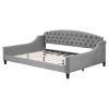 Modern Luxury Tufted Button Daybed, Full, Gray (Old SKU: SM001009AAE)