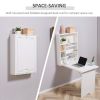 Wall Mount Desk Cabinet-White