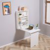 Wall Mount Desk Cabinet-White