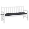 Garden Bench Cushion Black 59.1"x19.7"x2.8" Oxford Fabric