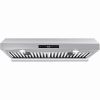 30 inch Under Cabinet Range Hood 3-Speed Touch Panel 800CFM Vent Remote Control