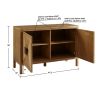 2-Door Accent Cabinet with Adjustable Shelves