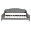 Modern Luxury Tufted Button Daybed, Full, Gray (Old SKU: SM001009AAE)