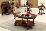 Traditional Style Brown Cherry 1pc END TABLE Open Bottom Shelf Ornate Design Living Room Furniture