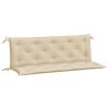 Garden Bench Cushions 2 pcs Beige 59.1"x19.7"x2.8" Oxford Fabric