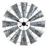 GALVANIZED WINDMILL WALL CLOCK