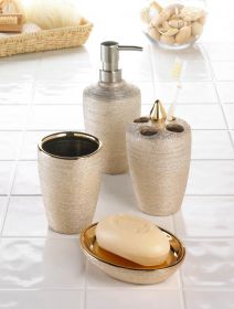 Golden Shimmer Bath Accessory Set