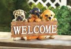 Adorable Puppy Dog Welcome Plaque - Perfect for Pet Lovers