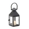 Elegant Black Medium Candle Lantern - Revere Style