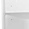 Tall Bathroom Corner Cabinet;  Freestanding Storage Cabinet with Doors and Adjustable Shelves;  MDF Board