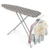 60 x 15 Inch Foldable Ironing Board with Iron Rest Extra Cotton Cover