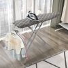 60 x 15 Inch Foldable Ironing Board with Iron Rest Extra Cotton Cover