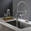 Kitchen Faucet with Pull Down Sprayer one-Hole Gooseneck Kitchen Sink Faucet 2 Handle