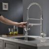 Kitchen Faucet with Pull Down Sprayer one-Hole Gooseneck Kitchen Sink Faucet 2 Handle