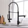 Kitchen Faucet with Pull Down Sprayer one-Hole Gooseneck Kitchen Sink Faucet 2 Handle