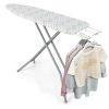 60 x 15 Inch Foldable Ironing Board with Iron Rest Extra Cotton Cover